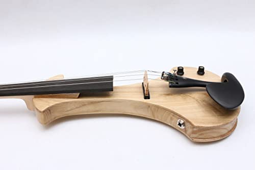 New 5String Electric Violin 4/4 Full Size Violin Guitar Shape Solid Wood Ebony Wood Violin Fittings Big Jack Free Violin Case Bow Clear Coat #TOP4