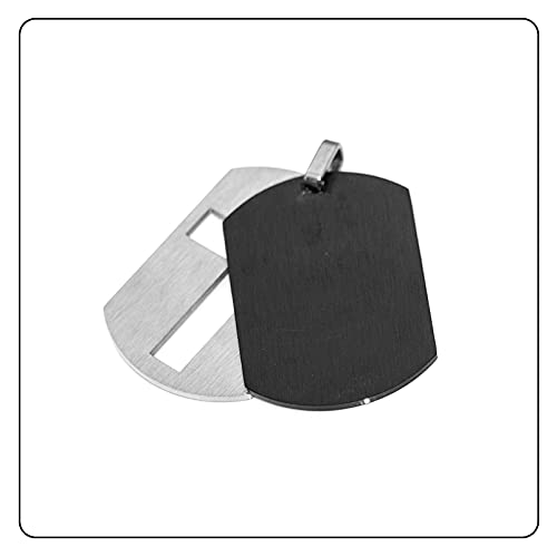 Fashion Titanium Steel Lord's Prayer Cross Dog Tag Pendant Necklace4