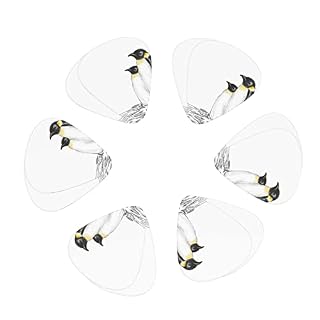 Lot de 12 médiators fins et épais dessinés à la main pour guitares acoustiques électriques et acoustiques Motif pingouins - Les Beatles, Paul McCartney, John Lennon, RIngo Starr, George Harrison Lot de 12 médiators fins et épais dessinés à la main pour guitares acoustiques électriques et acoustiques Motif pingouins – Image 2