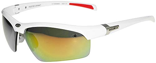 IronMan Mens Principle RV Wrap Sunglasses One Size White