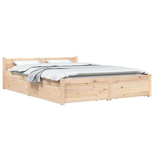 Colchon 135x190 Con Somier Con Cajones Marca vidaXL
