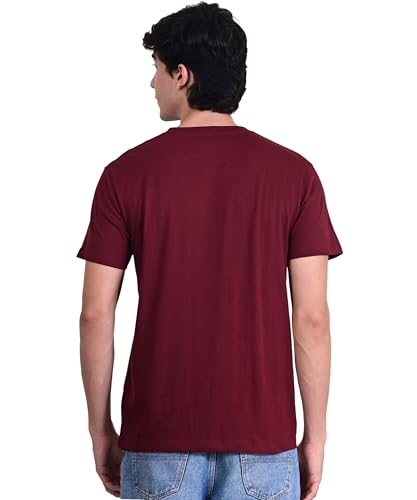 Image of Unisex Round Neck Plain T-Shirt | Combed Bio-Washed Ring Spun Cotton for Men & Women, Short Sleeves