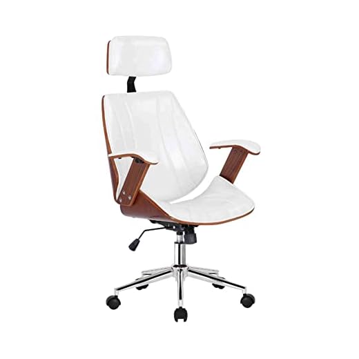 Cadeira Escritório Presidente Giratória Kopenhagen com Apoia Cabeça Fratini Móveis