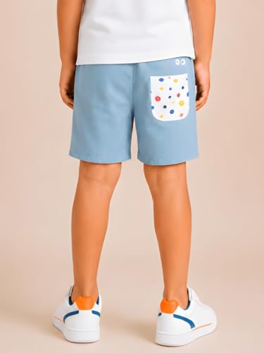 Image of Pilolo Kids Cargo Pocket Denim Shorts for Boys