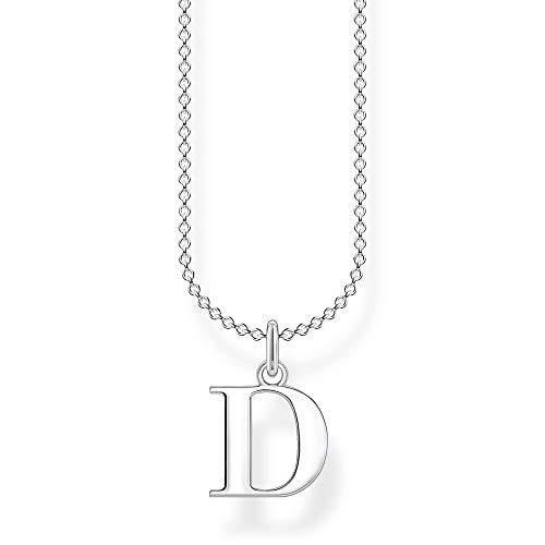 Thomas Sabo Women Necklace letter D 925 Sterling Silver KE2013-001-21