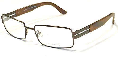 Montures de lunettes homme Safilo marron écaille en acétate taille 56