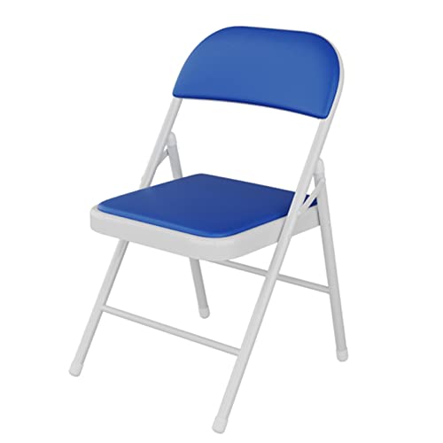 Chaise de conférence bleue avec dossier pour salle à manger et bureau