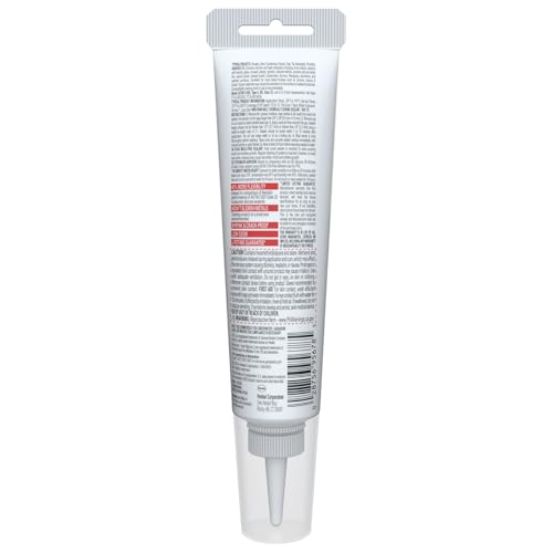ge advanced silicone caulk for kitchen amp bathroom clear 28 fl oz tube 1 pack - 100 waterproof silicone sealant 5x stronger adhesion shrink amp crack proof