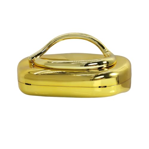 Image of Women Evening Clutch Purse Metal Handle Acrylic Purse Unique Shoulder Bag Causal Handbags for Bride Party Wedding