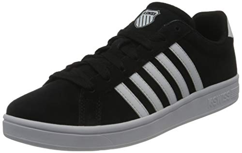 K-Swiss Herren Court TIEBREAK SDE Sneaker, Black/White, 44.5 EU