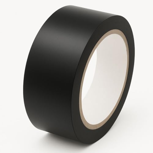 Image of GTSE - Black Vinyl PVC Floor Tape 2 inch x 108ft Safety Marking Tape
