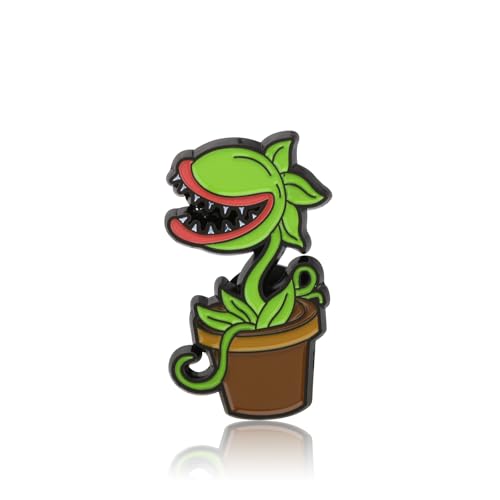Image of PLITI Little Shop Horror Gift Piranha Flower Gift Chomper Brooch Pin For Spooky Horror Musical Fans