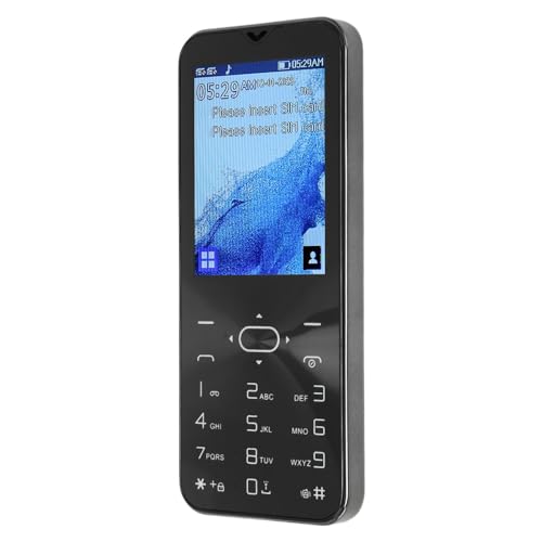 Äldre Mobiltelefon med Stora Knappar och SOS-funktion (Svart)