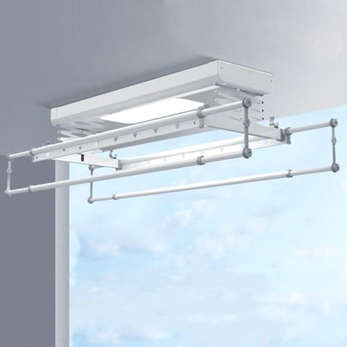 HJYBFA Tendedero de Techo eléctrico con elevación y Control Remot...