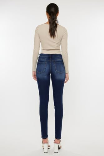 Kancan Women's Mid Rise Gradient Skinny Jeans3