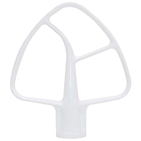 K45B Coated Flat Beater for Kitchen-Aid Stand Mixer. Flex Edge Beater Paddle WPW10672617 Compatible with Whirlpool KSM45, KSM75, KSM88, KSM90, KSM100, KSM106, KSM110, KSM120, KSM150, KSM160, KSM180 Cover