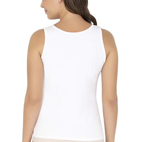 Image of Amante Solid Round Neck Sleeveless Tank Top