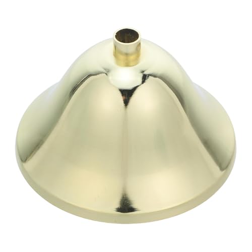 LIFKICH Accessorio per Lampadario in Cristallo Copertura a Tromba in Ferro Elettroplaccato Oro, Facile da Pulire a Bassa Manutenzione, per Nuovi Impianti e Progetti di Sostituzione