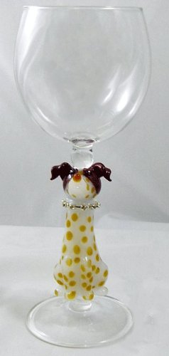 Hand Blown Dog Wine Glass By Yurana Designs W330 | Desertcart Botswana