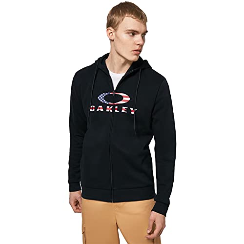 Oakley Mens 2.0 Bark Full Zip Hoodie 2 0, Black/American Flag, Small Us #TOP5