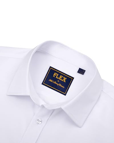 Alimens & Gentle Boy's Short Sleeve Dress Shirts Wrinkle Free Solid Casual Button Down Shirts with Pocket3