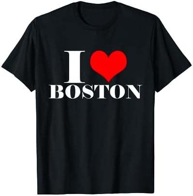 I Love Boston T Shirt , I Heart Boston Tee Massachusetts