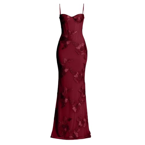 Vestido de dama largo silueta estilizada sin arrugas para cenas de gala 5