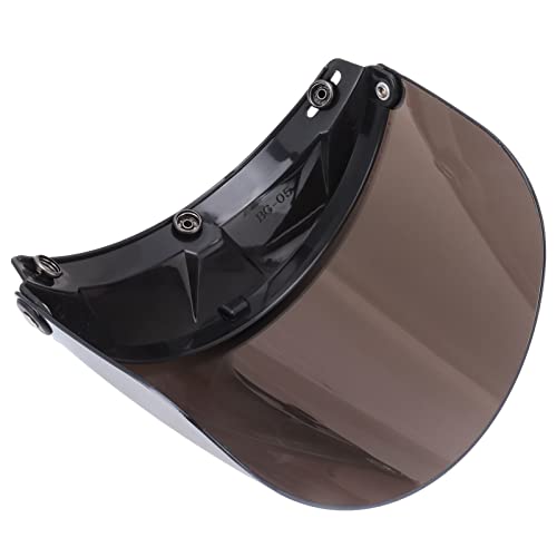 Atyhao Visera de Casco, Protección UV Lente de Casco de Visión Clara Ajustable para Moto (Plata)