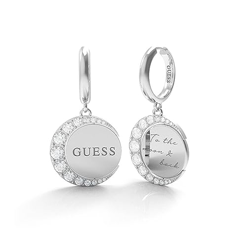 GUESS JEWELLERY MOON PHASES oorbellen (JUBE01191JWYGT / JUBE01192JWRHT), Eén maat, Niet-edelmetalen, Geen edelsteen