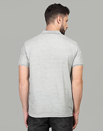 Image of INKKR Men's Casual Polo Neck Half Sleeve Solid T-Shirt (Pack-3)