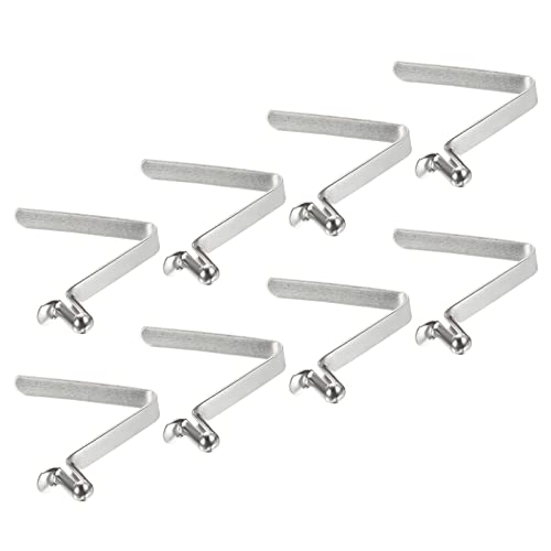 PATIKIL 8,5x5mm Kayak Remo Broches, 8 Paquetes Palo Pulsador Botón Resorte Clips Acero Hueco Botón Bloqueo Tubo Único Pasadores para Camping Toldo Carpa Poste