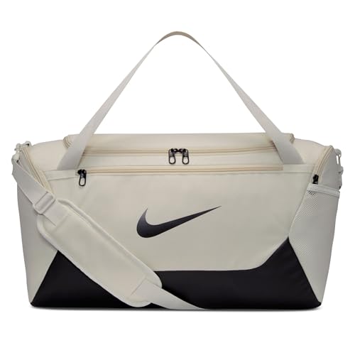 Nike Brasilia Duffel (Small), Light Bone/Black/Black, MISC