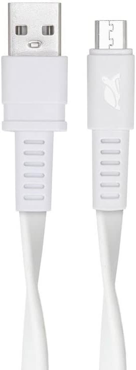 RIVACASE 6000 WT1 Micro USB Cable, 4.9 ft (1.2 m), White