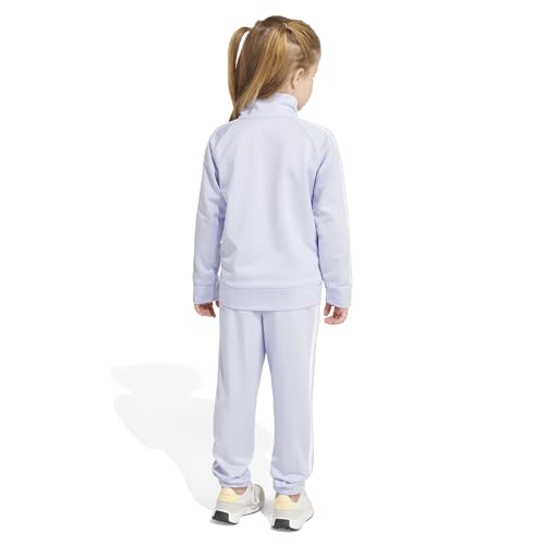 adidas Girls Zip Front Classic Tricot Jacket and Joggers Set2
