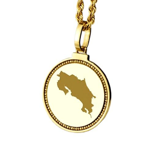 Pendentif Côte d'Azur en argent 925 plaqué or, gravure haut de gamme 25 mm