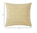 INK+IVY Cario Embroidered Cotton Modern Throw Pillow, Casual Geometric Square Fashion Decorative Pillow, 18X18, Yellow