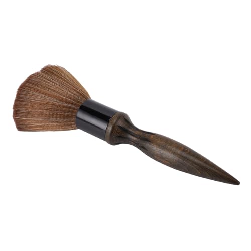 Cepillo sacapelo de cuello con mango largo de madera antideslizante para barberías 5
