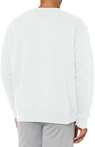 Champion Men's Powerblend Pullover Sweatshirt, White, Large - 1