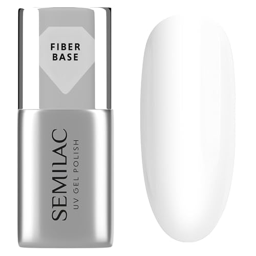Semilac Esmalte de uñas UV Base Coat Fiber Base 7 ml – Base...