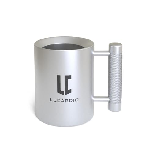 LECARDIO Weighted Mug 18LB 10 oz - Fitness Water Cup | Durable Weightlifting Plate Design | Gym, Workout, and Beer Enthusiast Gift | BPA-Free Sports Bottle