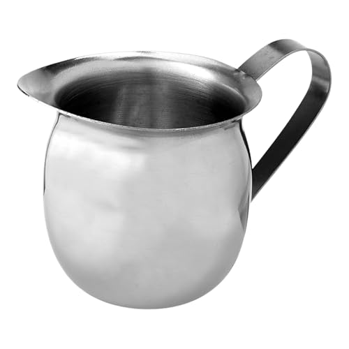 Fonteme 5 oz Stainless Steel Bell Creamer Metal Milk Jug for Coffee Tea Espresso Service (2)
