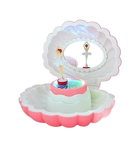 ATMRC Bunte Muschel Spieluhr mit Ballerina