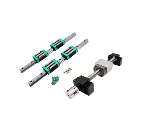 Guías CNC de alta precisión con husillo SFU1605 y bloques HGR para un deslizamiento fluido