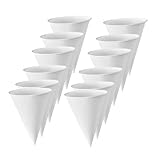 Gatuida Vasos de Papel Desechables en Forma de Cono 6 Onzas 200 Unidades de Color Claro Gruesos para Bebidas y Helados Uso en Fiestas y Aeropuertos Resistente a Fugas