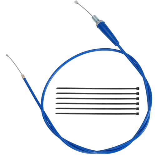 HIAORS 35.43 inch Throttle Cable Compatible with 70cc 90cc 110cc Pit Dirt Bike SSR125 Baja Dirt Runner DR70 Tao Tao DB14 Coolster QG210 Apollo SYX Moto 4-Stroke Roketa X-pro Motorcycle Parts Blue