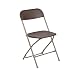 Flash Furniture 10 Pk. HERCULES Series 800 lb. Capacity Premium Brown Plastic Folding Chair