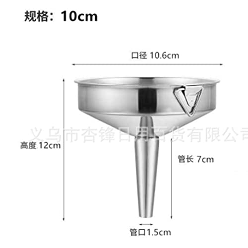 TuToy 10-24 Cm Edelstahl Weithals Flüssigwasser Öl Trichter Küchenfilter Werkzeug - 24 Cm
