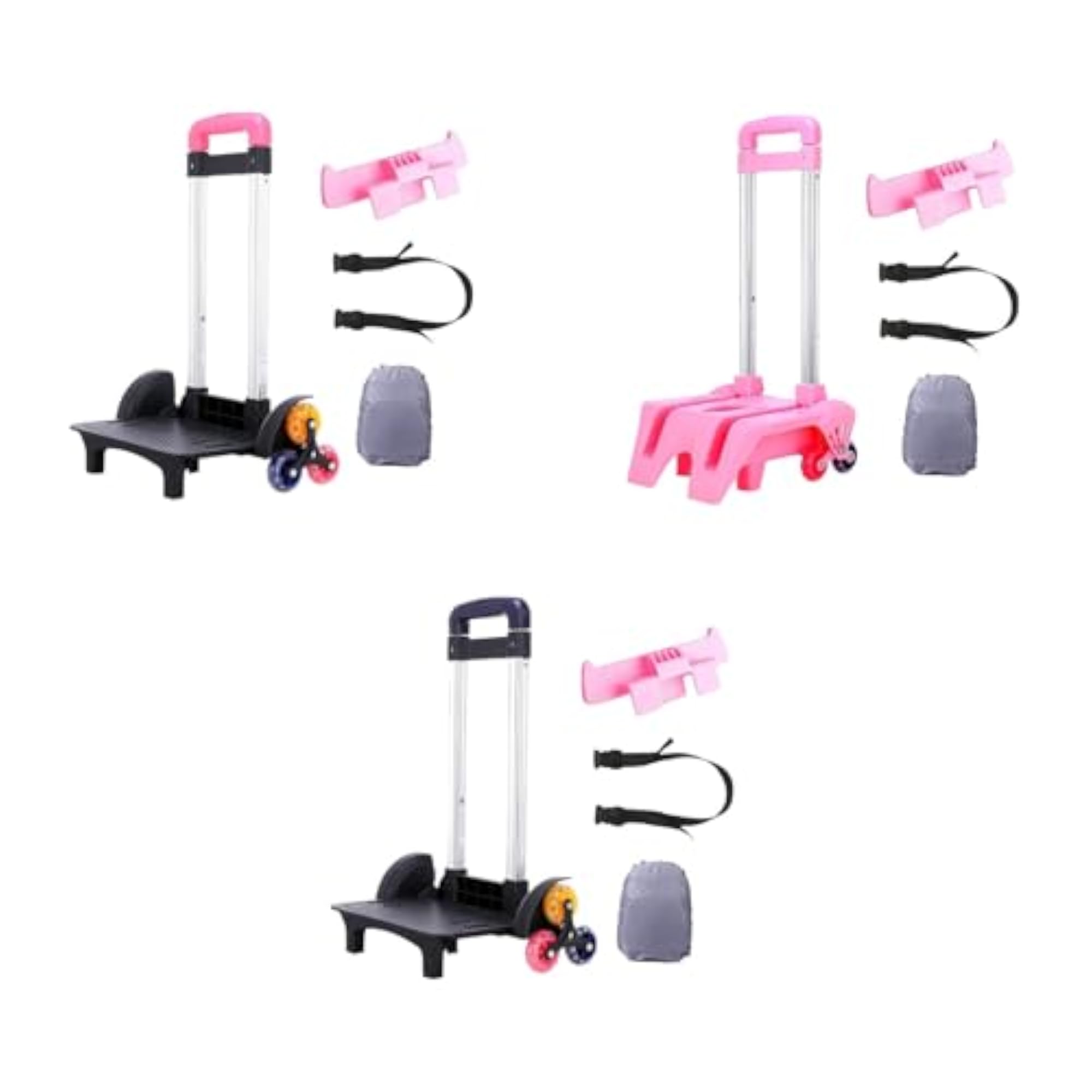 Backpack Trolley Compact Smoothly Luggage Cart for Bags