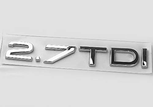 1 Pc Chrome Silver ABS 1.9 TDI 2.0 TDI 2.7 TDI Car Body Rear Trunk Emblem...