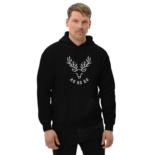 Sweat à capuche renne de Noël unisexe pour vos soirées d'hiver